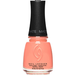 China Glaze bottle front view showing light peach color and 0.5 fl oz size for bold wear