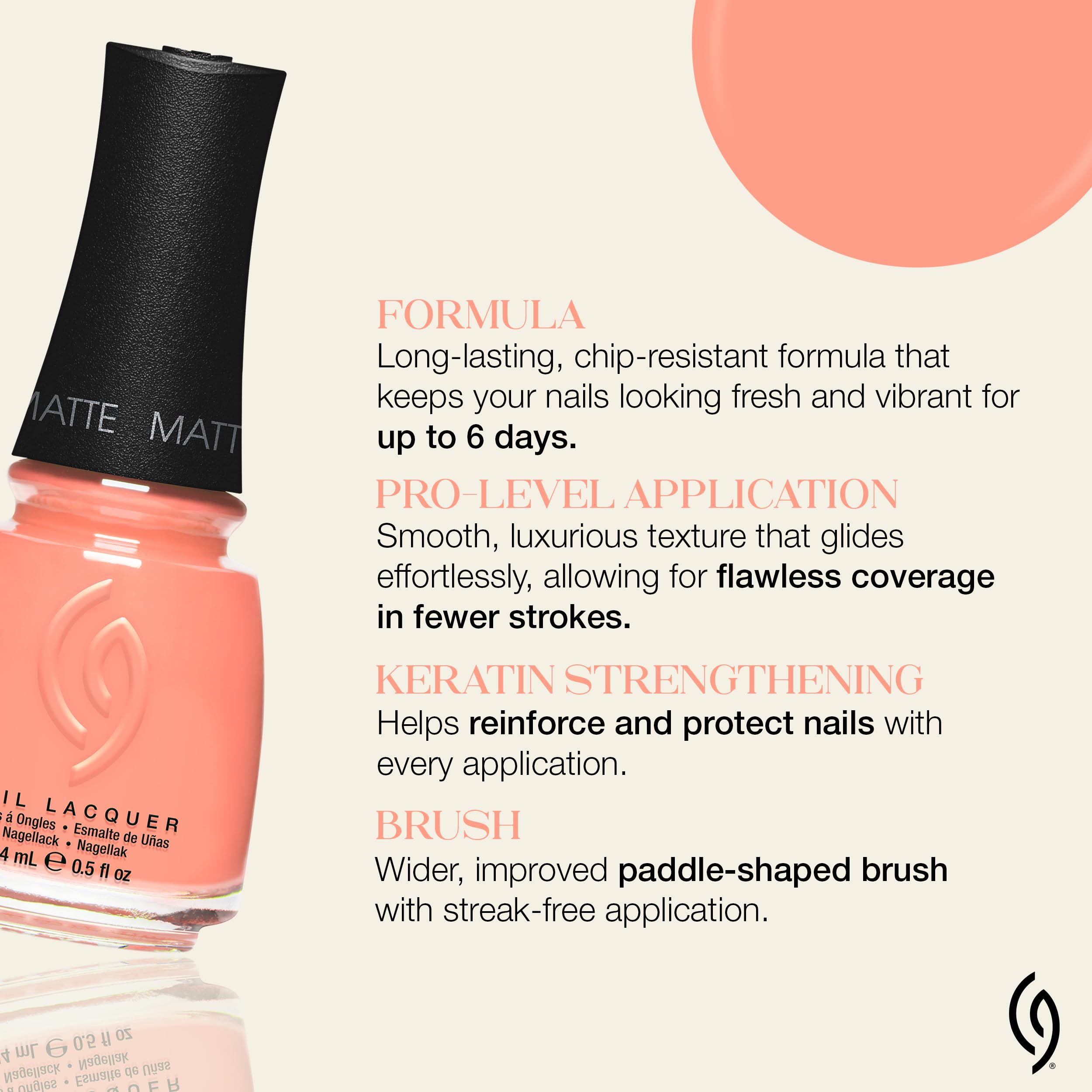China Glaze painted nail tips showing opaque coverage and matte finish benefit