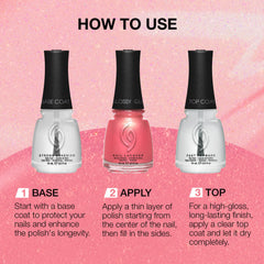 China Glaze bottle next to ruler showing 0.5 fl oz scale