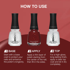 Hand applying Moonlit Merlot with wide fan brush for even coverage benefit