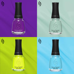 China Glaze bottle beside ruler showing 0.5 fl oz scale and travel-friendly size benefit