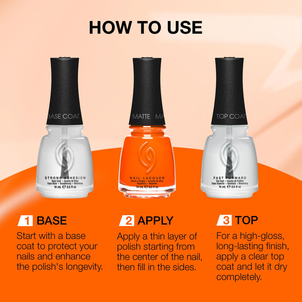 China Glaze matte finish texture highlighting saturated color without high gloss benefit