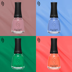 China Glaze bottle in salon setting indicating professional-quality performance