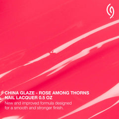 China Glaze matte swatch close-up showing velvety neon pink finish and opacity