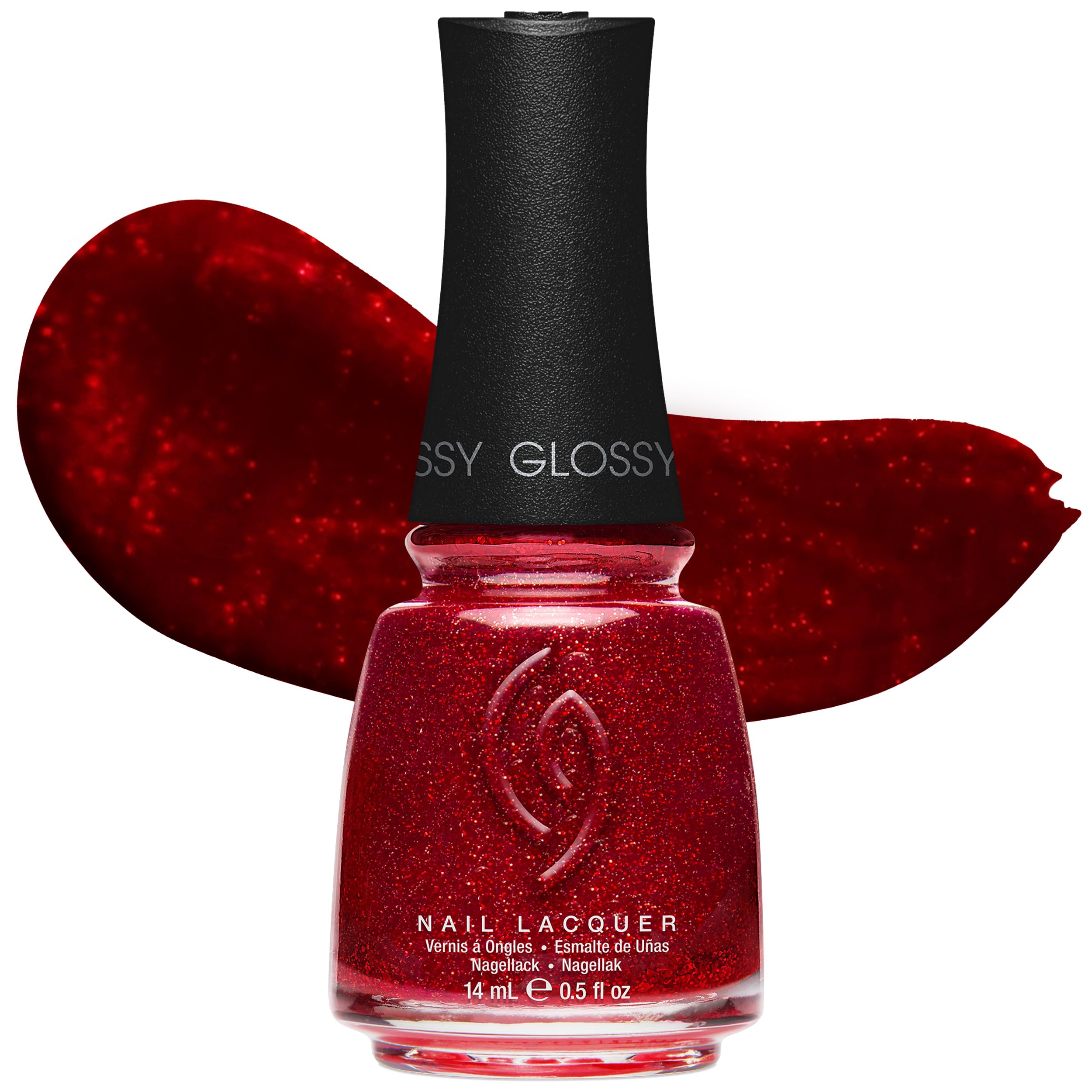 China Glaze being applied in salon showing even brush coverage and professional finish