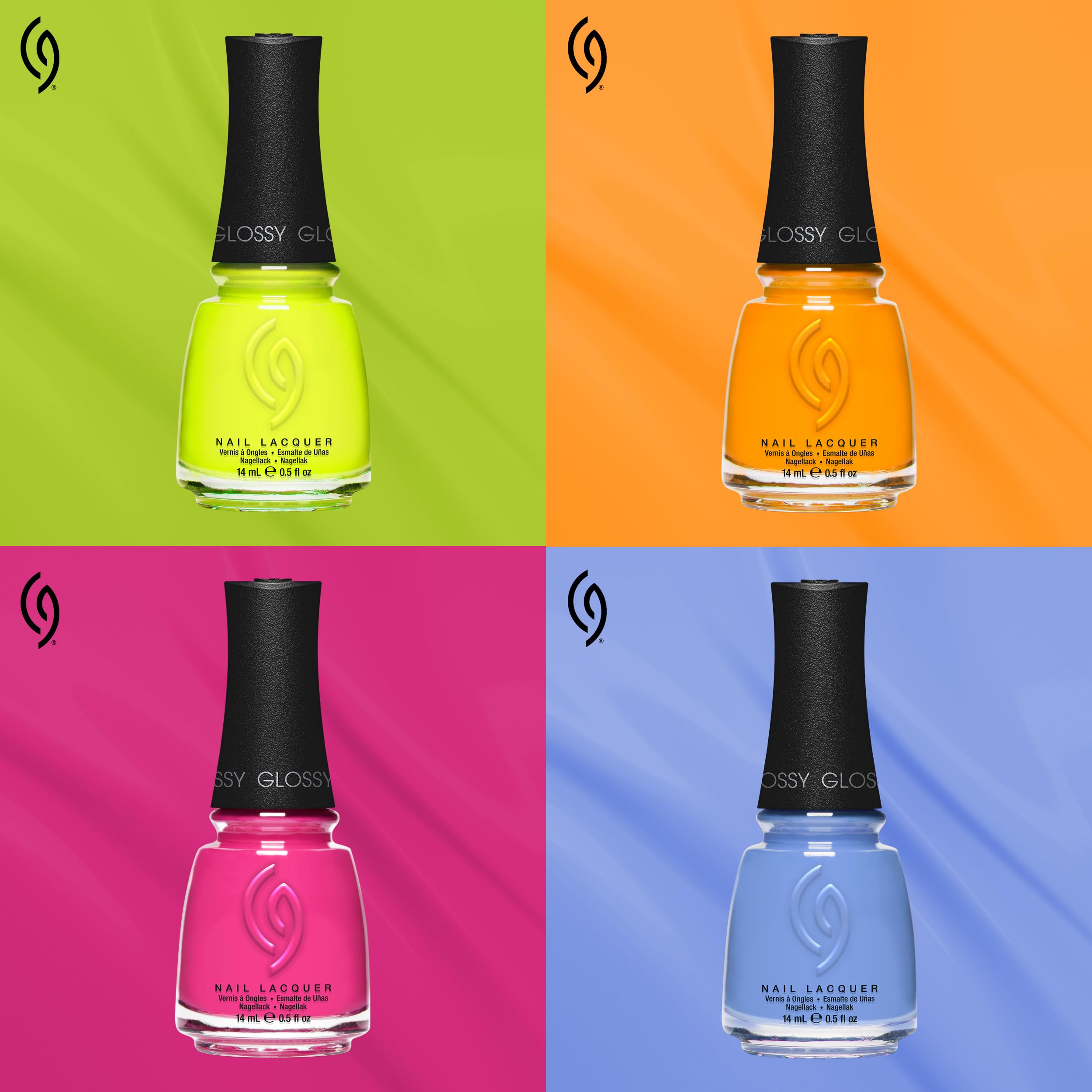 China Glaze bottle held in hand to show 0.5 fl oz scale and portability