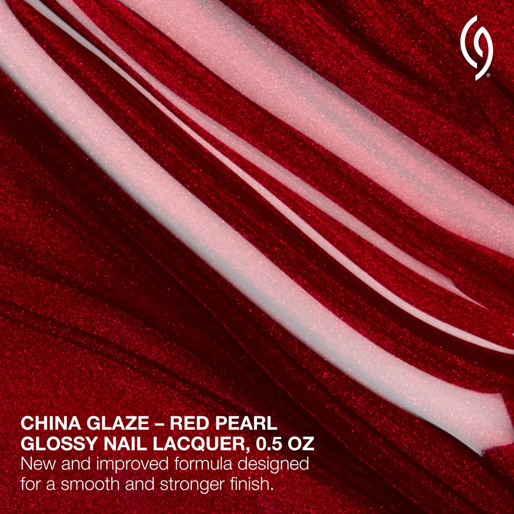China Glaze swatch on fingernail showing intense pigment benefit