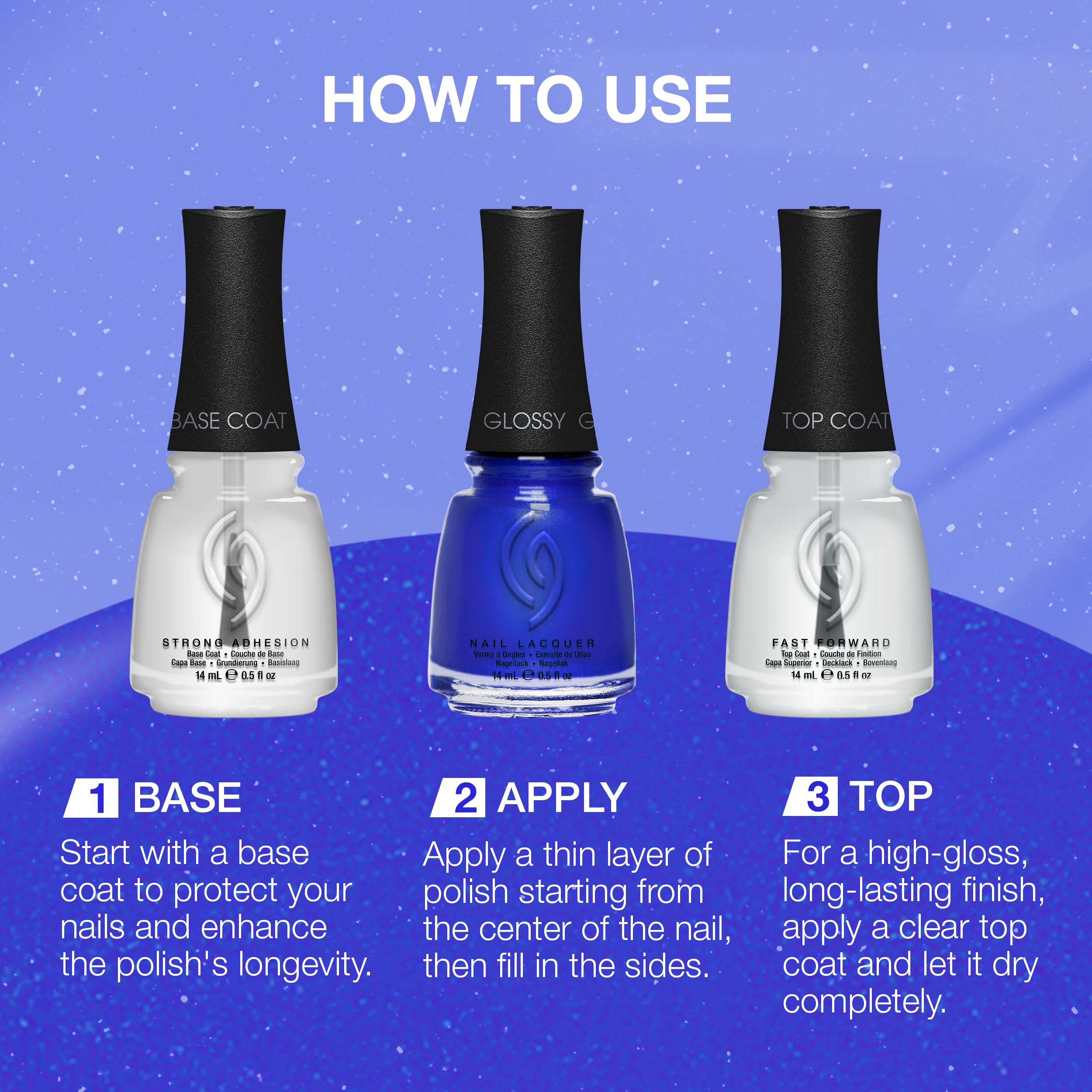 China Glaze paint stroke close-up highlighting texture and shimmer for dimensional nails