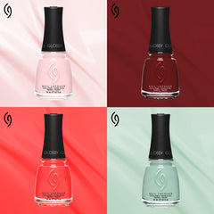 China Glaze 0.5 fl oz bottle beside coin for scale showing compact salon-size convenience