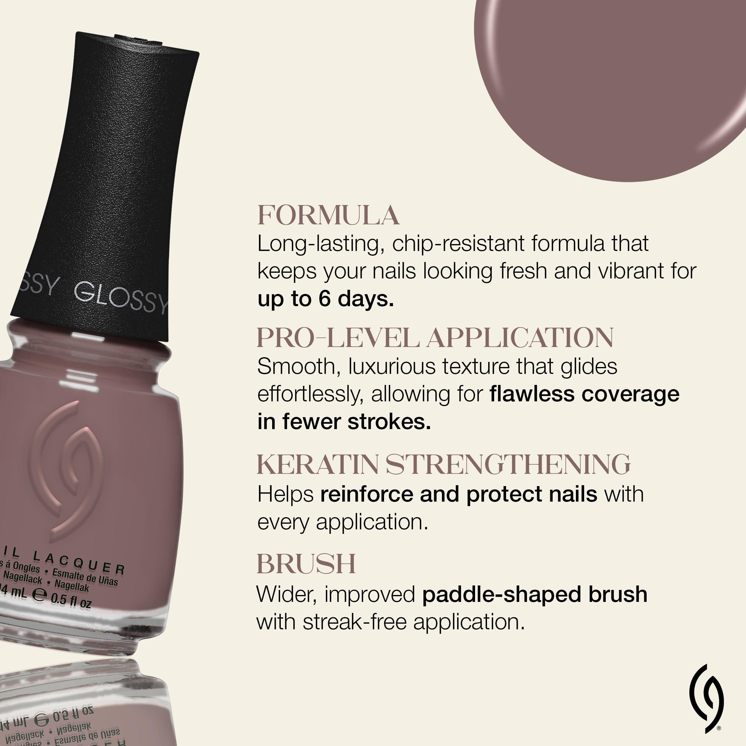 China Glaze nail polish being applied demonstrating smooth salon-quality application