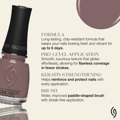China Glaze nail polish being applied demonstrating smooth salon-quality application