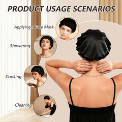 Chin.Chic adjustable band detail demonstrating secure customizable fit for comfort