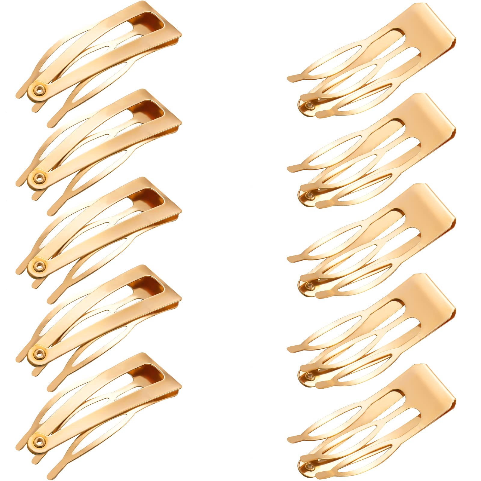 Chinco front packaging showing 24 gold snap clips, convenient for styling