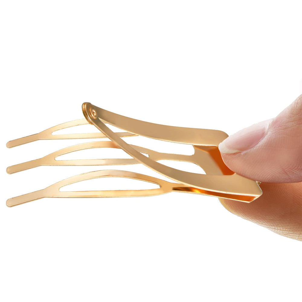 Chinco clip holding hair in a half-up hairstyle, neat everyday look