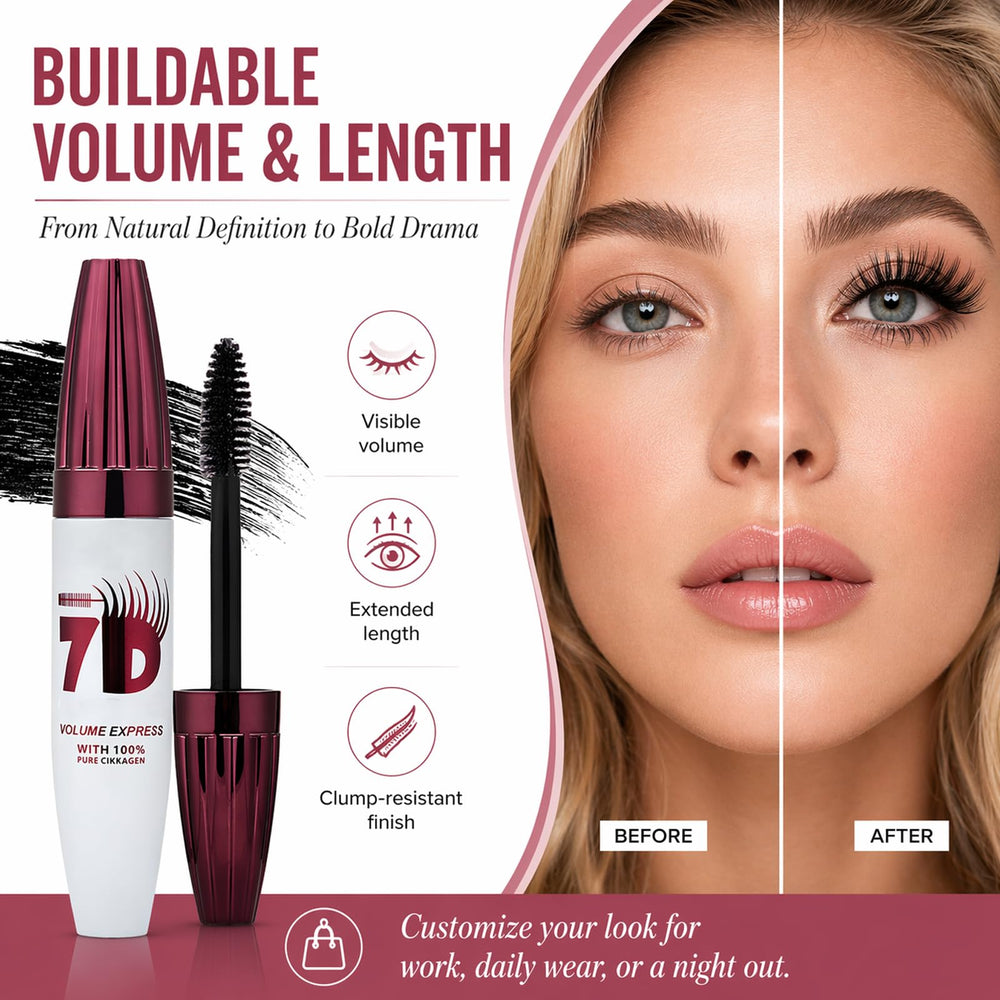 Chinology mascara texture with visible fibers that add length and volume