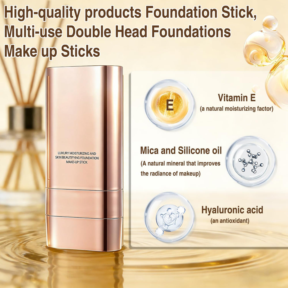 Chinosuo in use applying foundation to cheek for even coverage