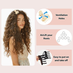 Chiplesier six colors of clips arranged flat, versatile color options for discreet styling