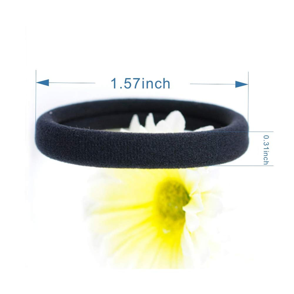 chkoodi stacked hair ties on countertop indicating organized supply