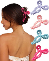 CHLINS bow clip front view showing elegant bow and secure hold