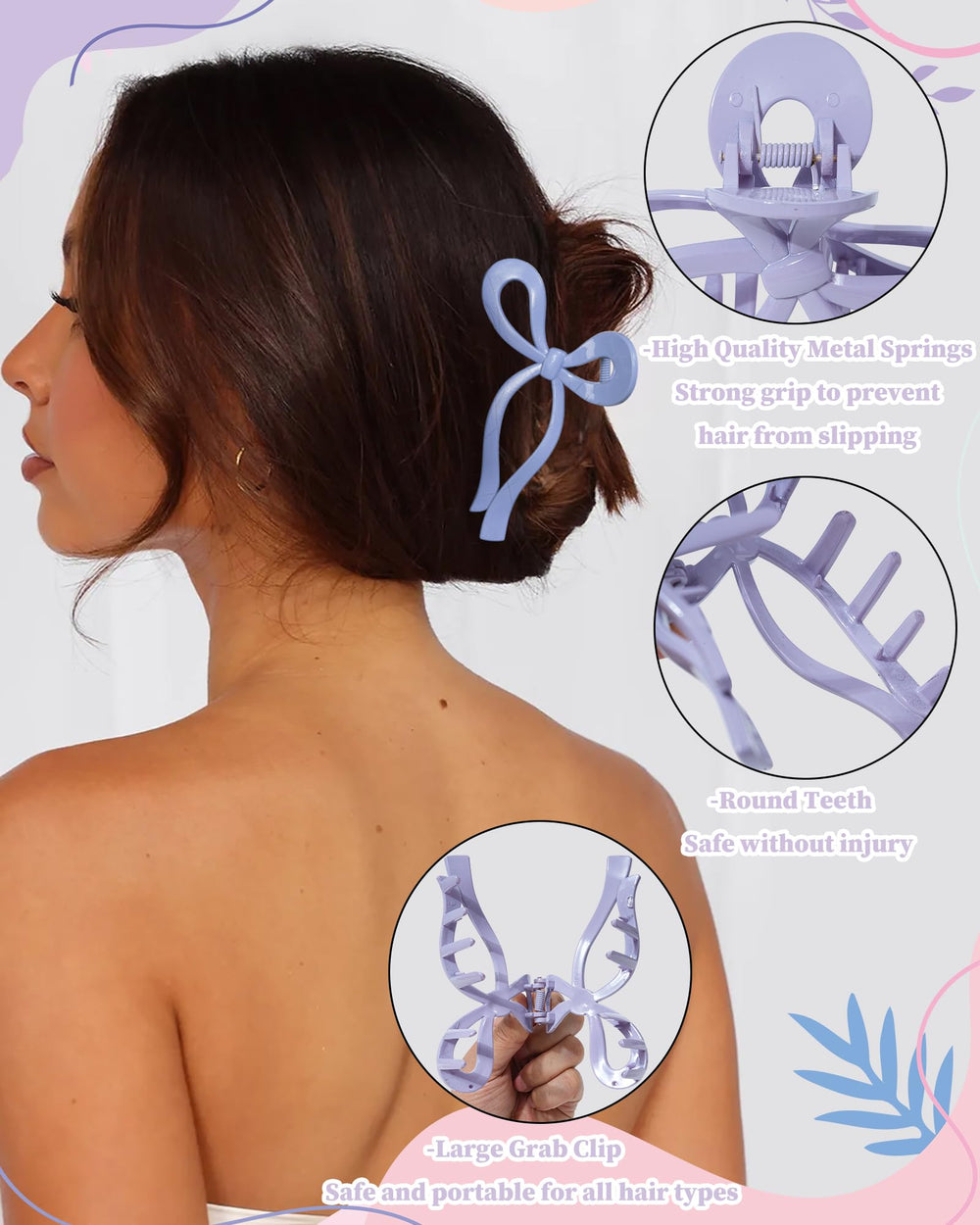 CHLINS clip worn in hair profile for comfortable everyday styling