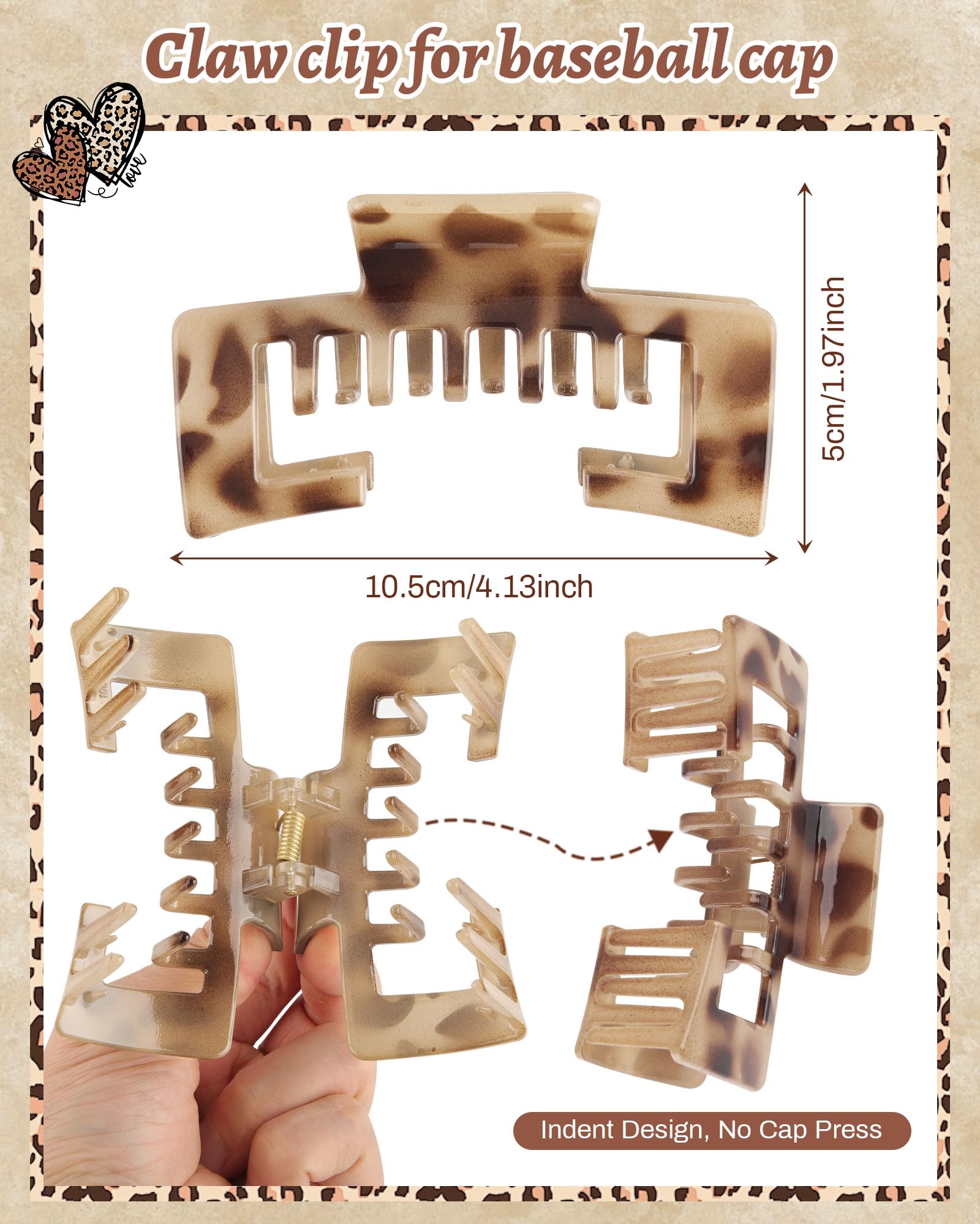 CHLINS close-up of hollow tooth design showing strap-friendly gap and gentle hold benefit