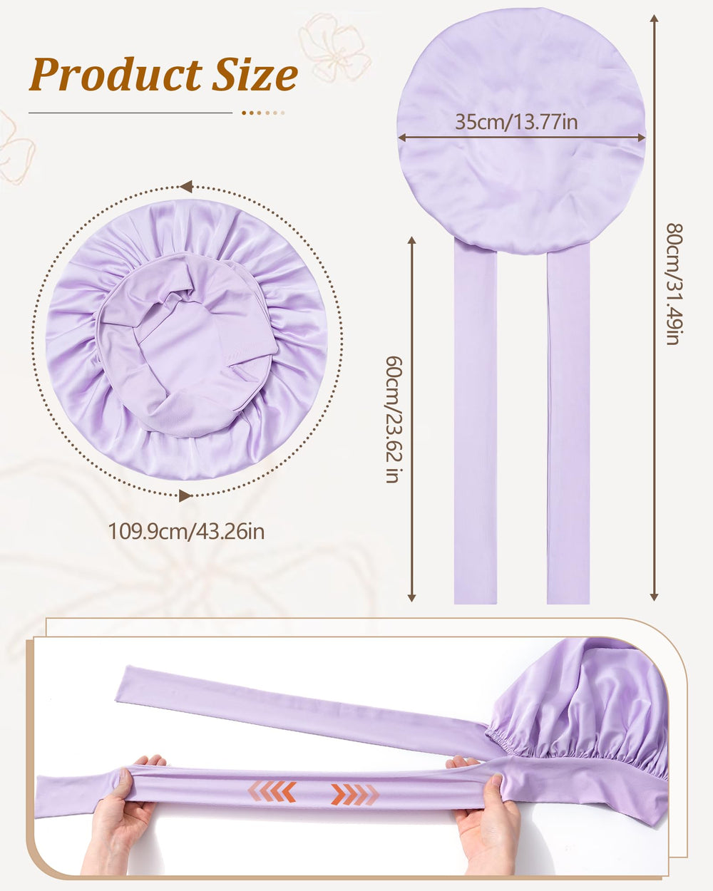 CHLINS close-up of satin fabric texture highlighting smooth hair protection