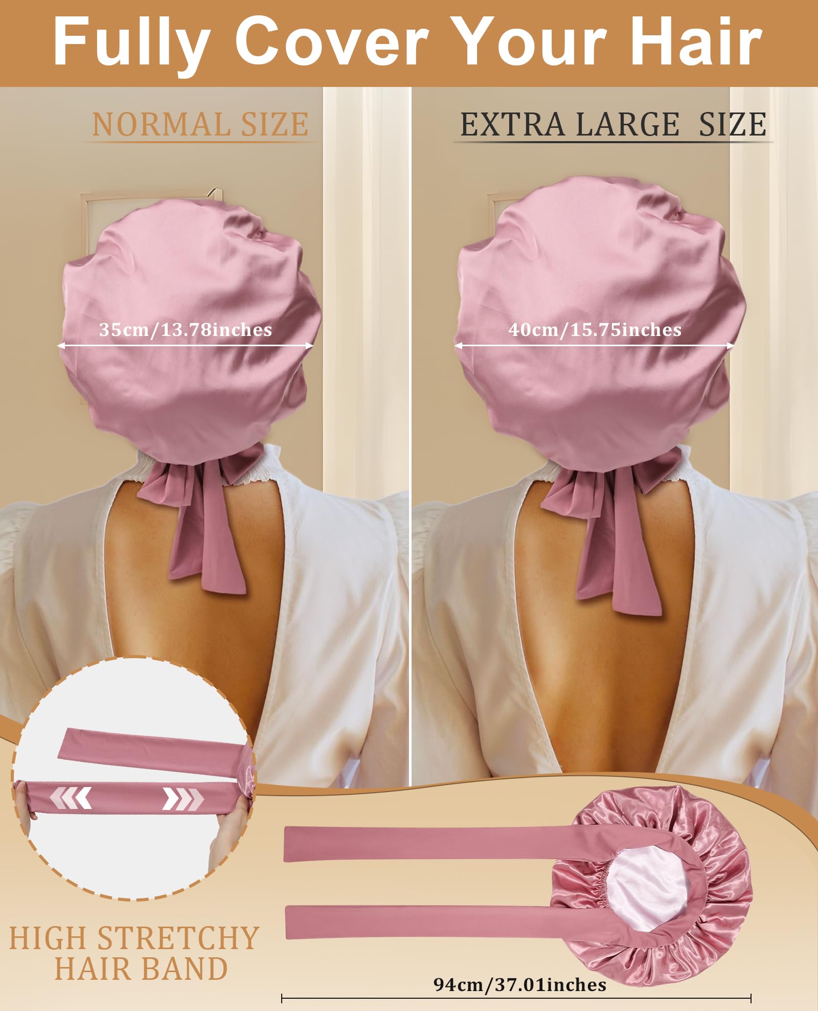 CHLINS reversible double-layer bonnet close-up highlighting switchable colors benefit