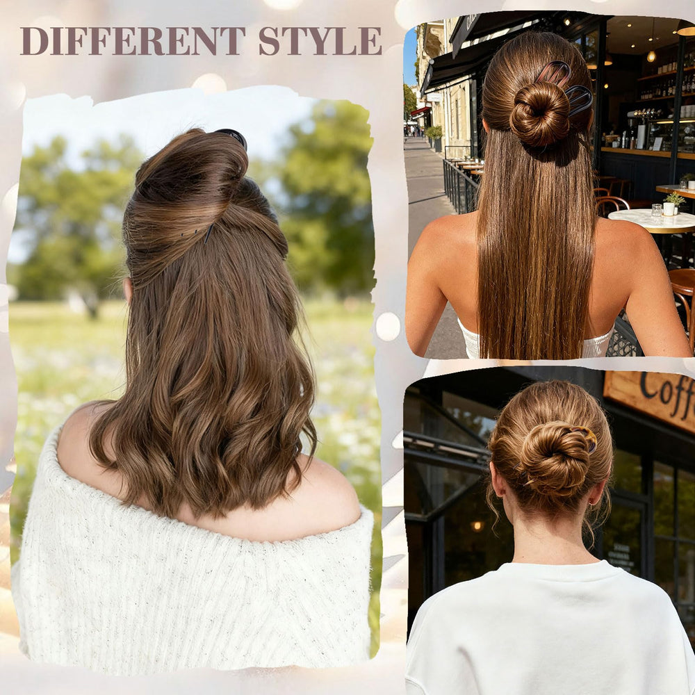 CHLINS hair fork in an evening updo showing elegant, damage-free wear