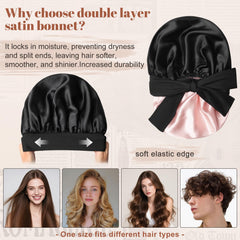 CHLINS reversible double-layer satin demonstrating extra protection benefit