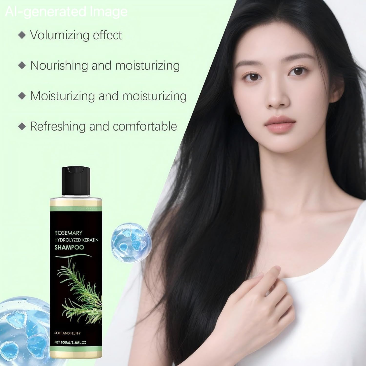 ChLNDalin hydrolyzed keratin visual on strands, highlights strengthening benefit