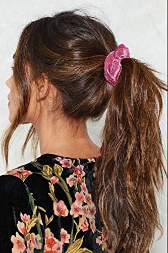 Chloven scrunchie beside a coin showing size and scale