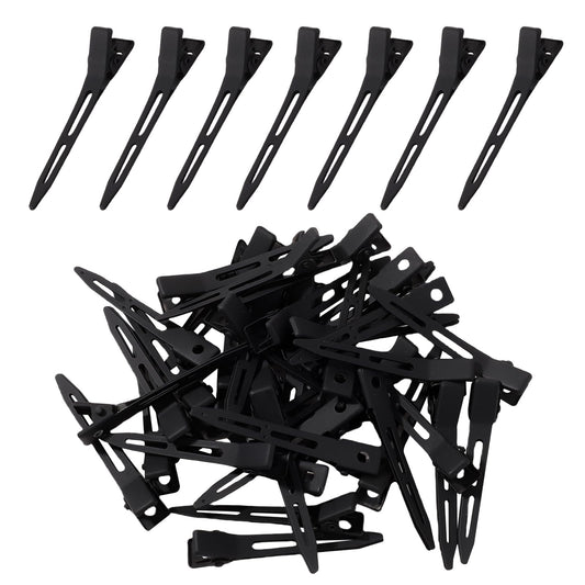 choicbaby front view of 40 black clips showing pack convenience