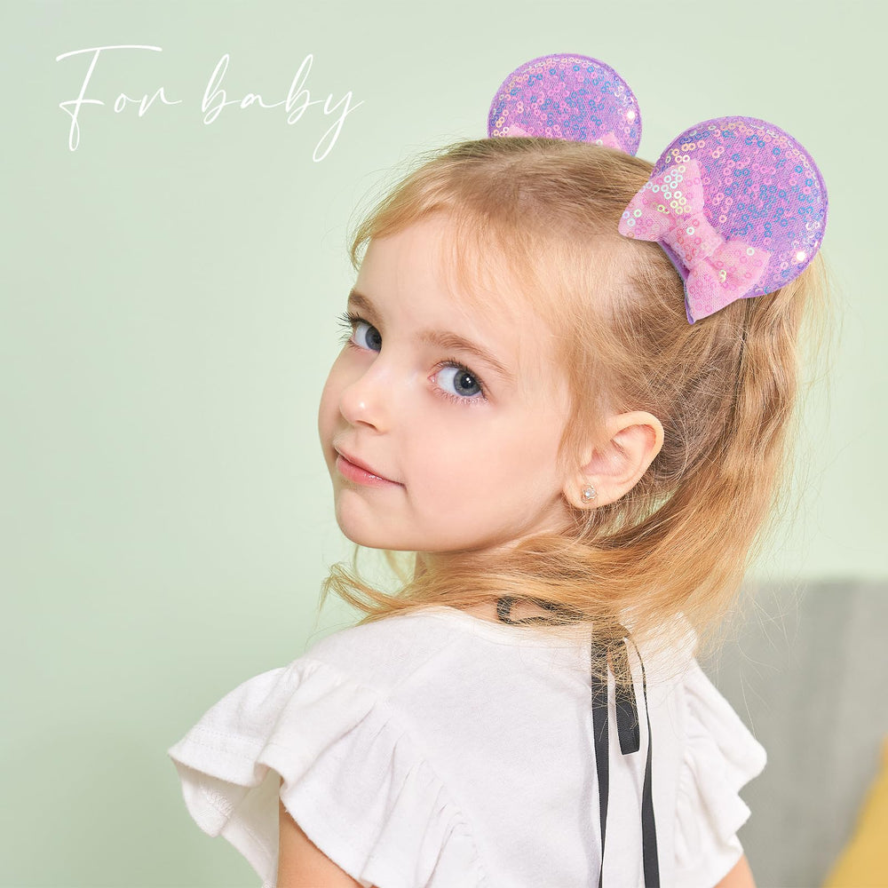 choicbaby toddler wearing a bow in lifestyle setting, adds playful princess look