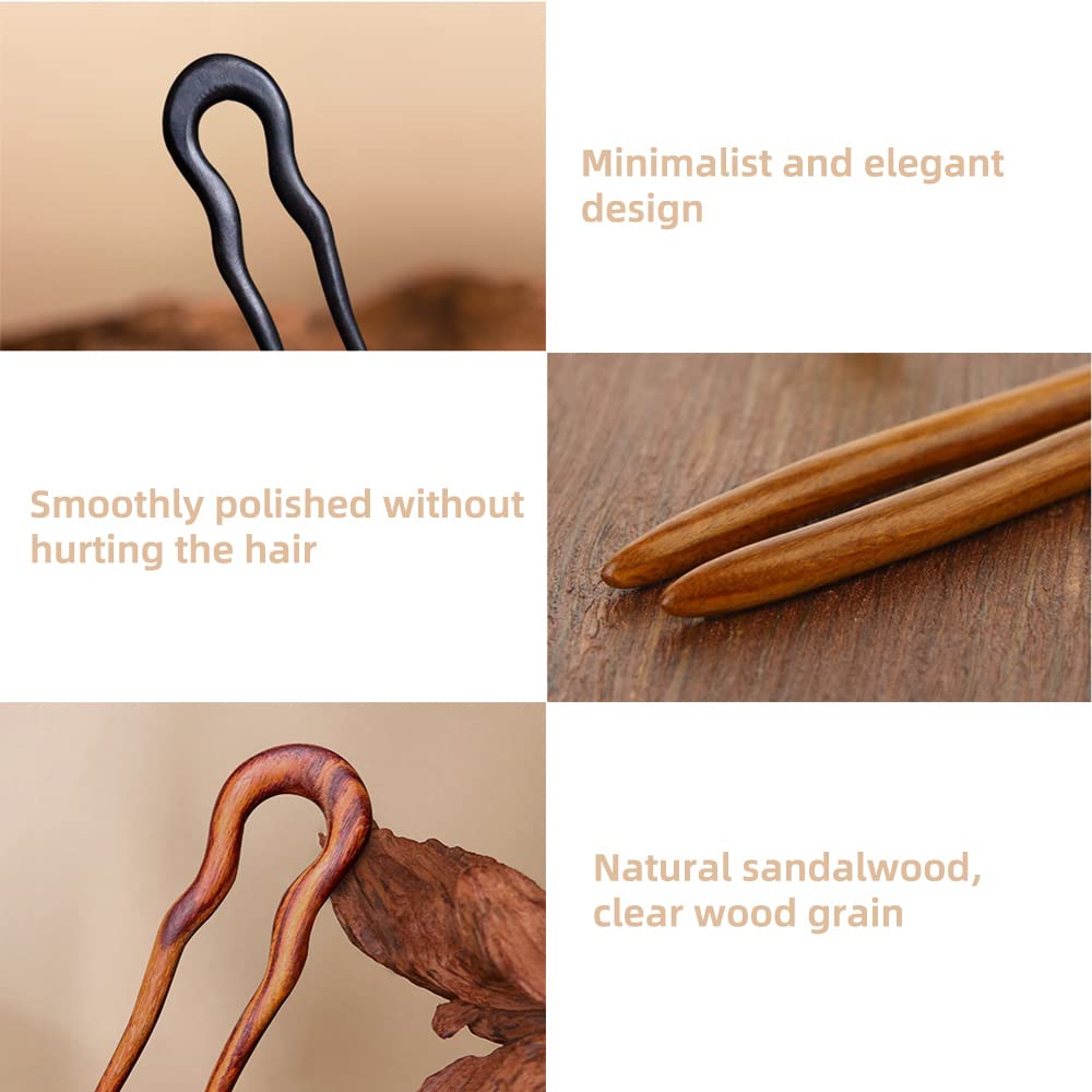 CHOISBEING hair fork in bun demonstrates secure, snag-free hold