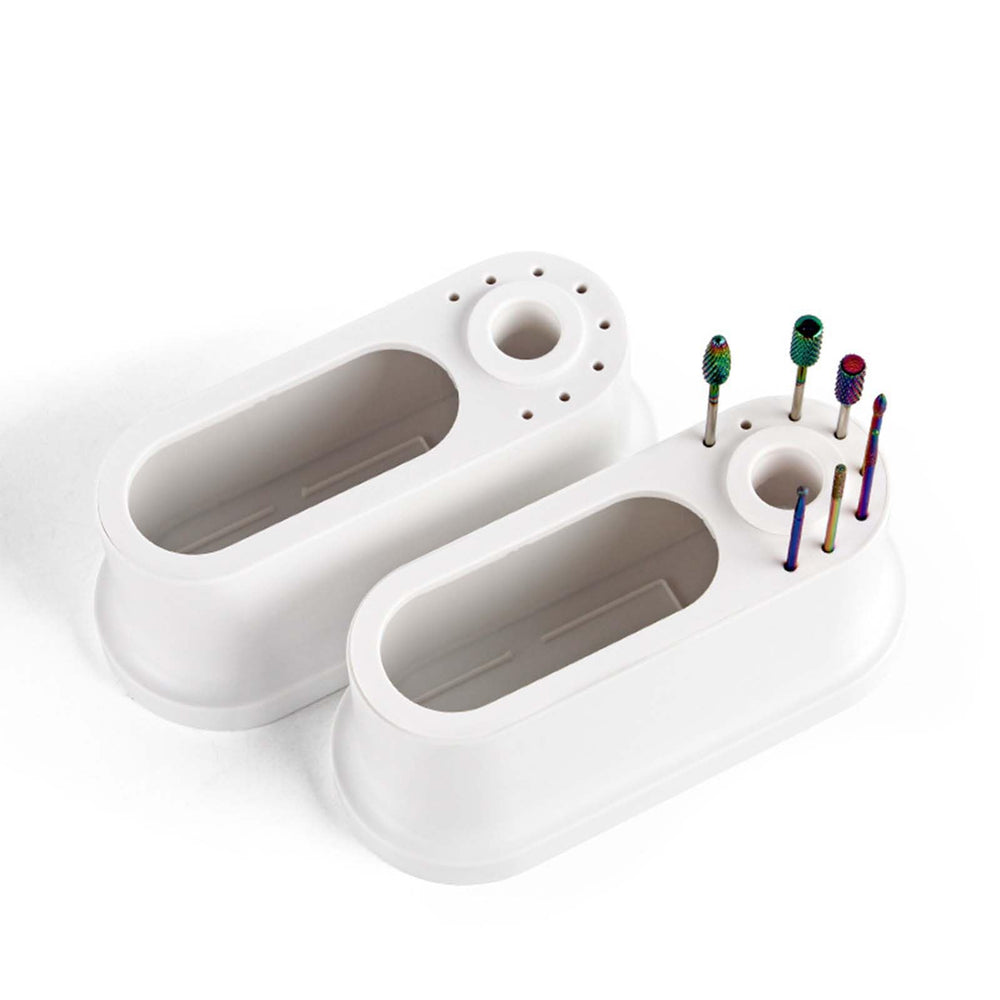 CHOOSE-IT top view highlighting eight-bit holes for organized, dust-free storage