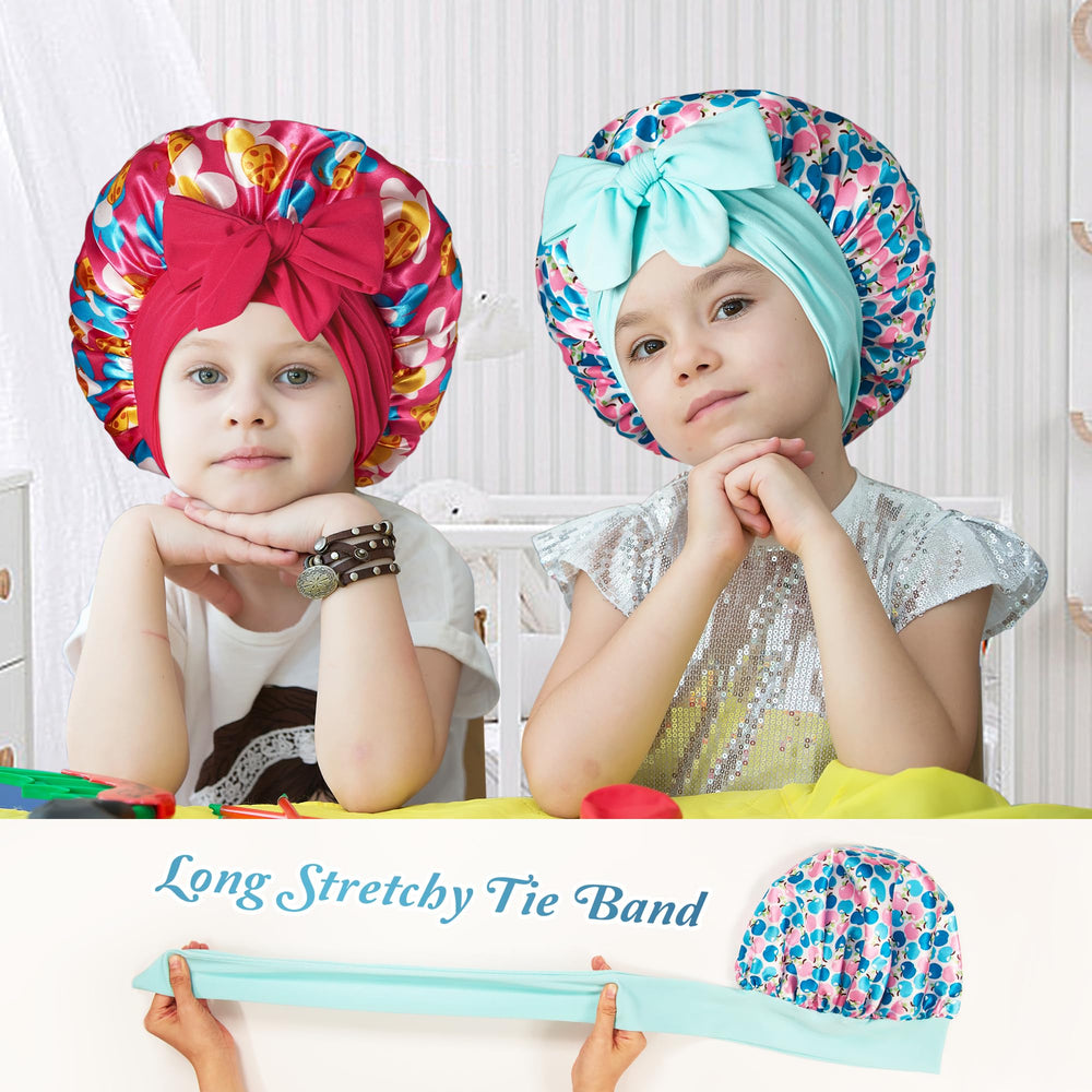choshion child wearing bonnet while sleeping demonstrating comfy overnight protection