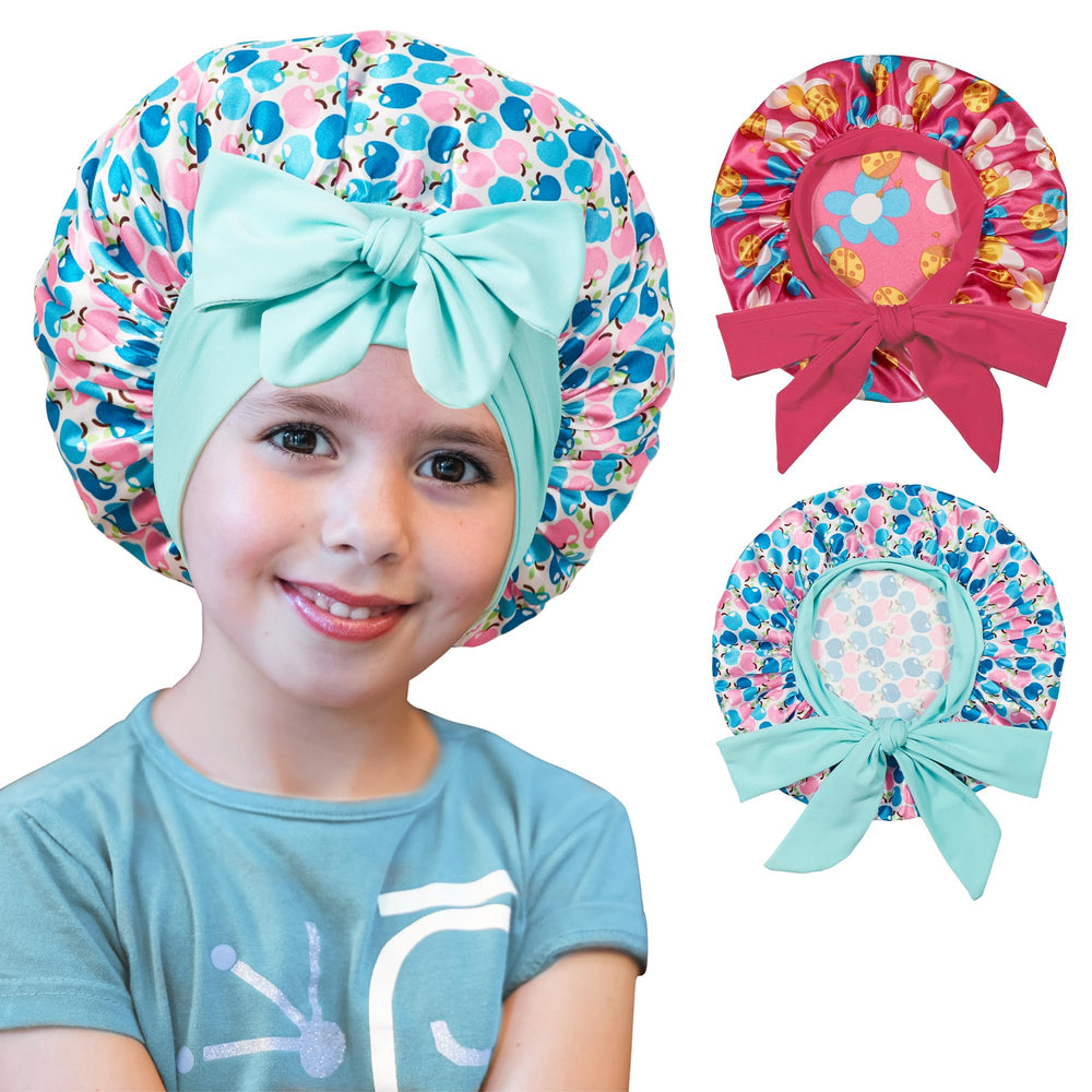 choshion front packaging showing two bonnets and kid-friendly patterns for protection