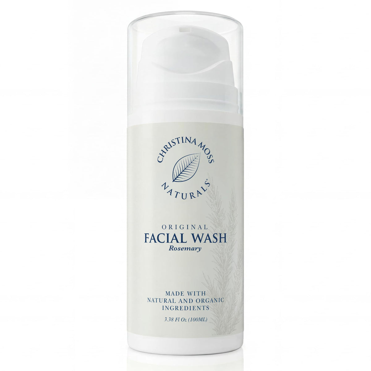 Christina Moss Naturals front packaging showing clean label and size benefit