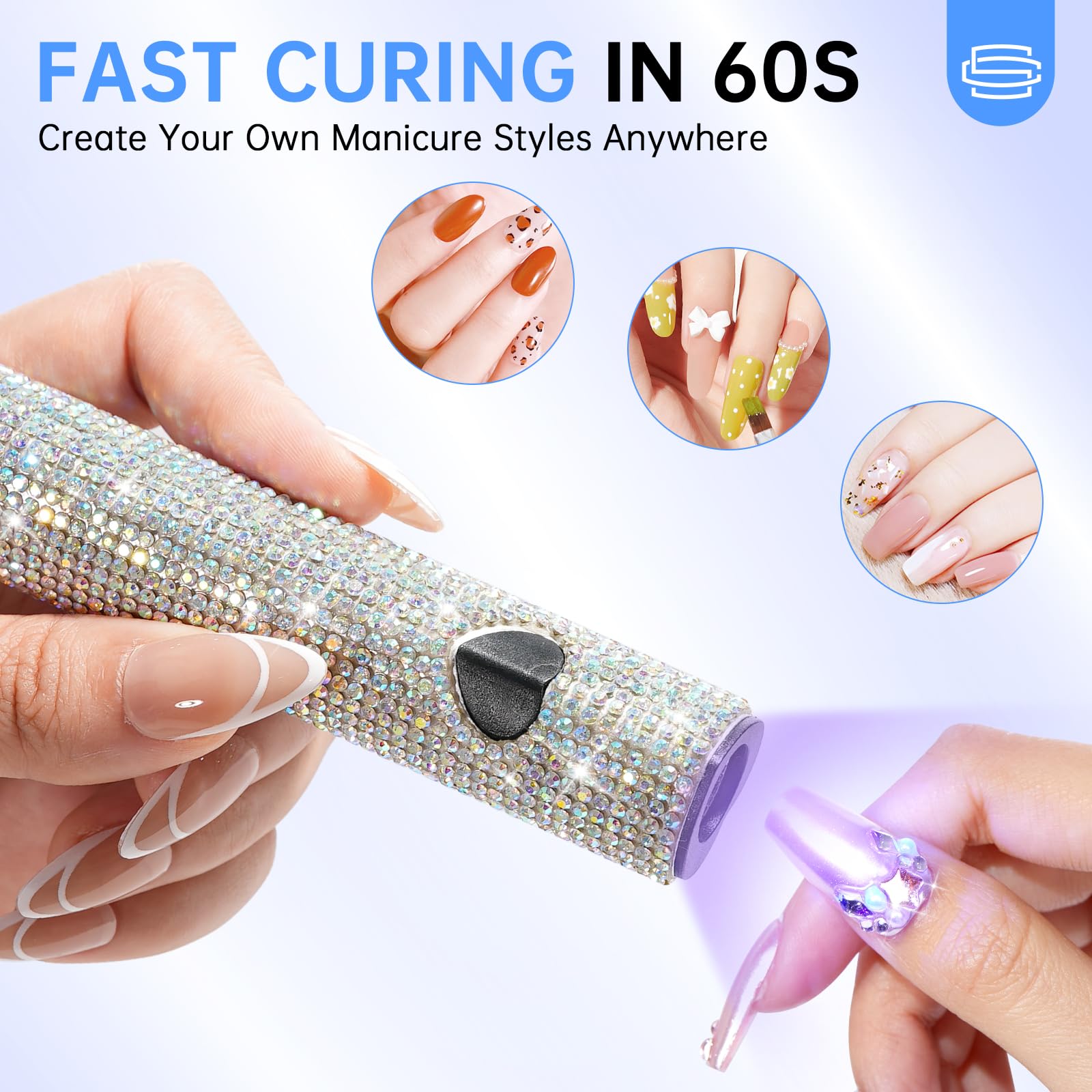 CHRISTINE SHELLY curing gel polish on nails demonstrating fast professional finish