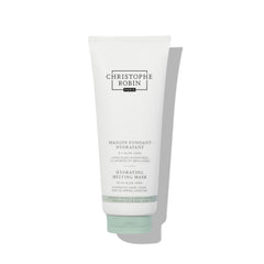 Christophe Robin travel jar front view showing compact conditioning mask benefits