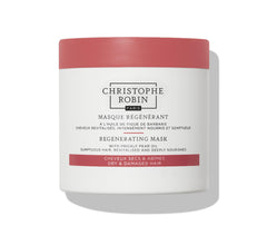 Christophe Robin front jar showing product and brand for clear identification and shelf appeal