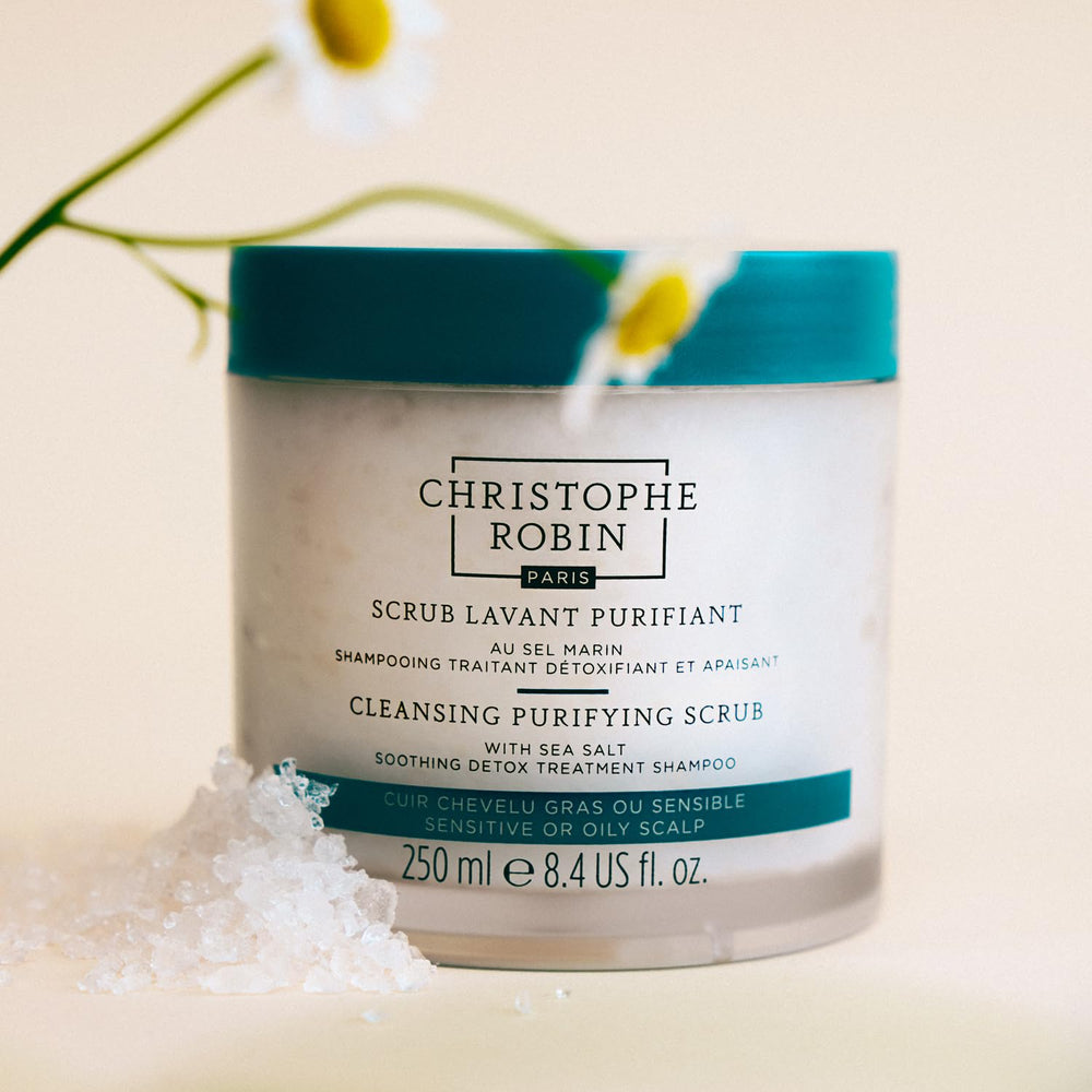 Christophe Robin scalp massage action reducing buildup and soothing