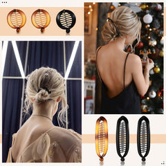 Chuangdi double-sided banana clip securing an elegant updo for polished, long-lasting style