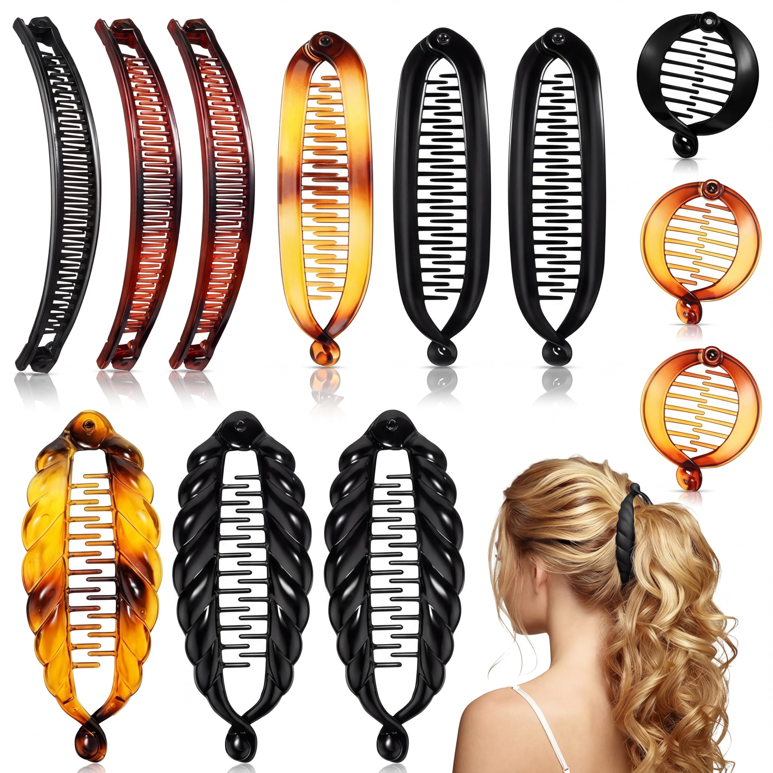 Chuangdi front packaging display showing full 12-piece set and vintage colors for versatile styling