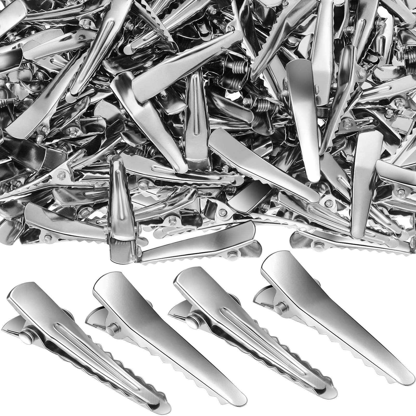 Chuangdi front packaging showing bulk 200 silver clips, perfect for salons