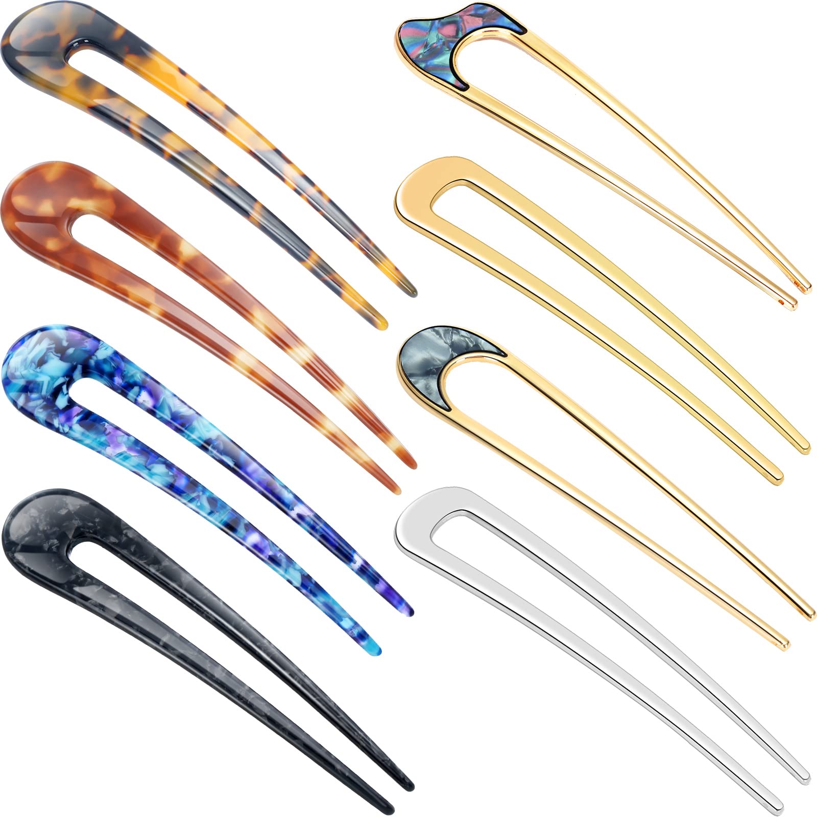 Chuangdi front packaging showing all eight U-shaped pins and elegant patterns