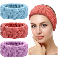 Chuangdi front view three headbands showing colors and shape for neat hair