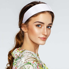 Chuangdi headband worn during makeup routine keeping hair back benefit