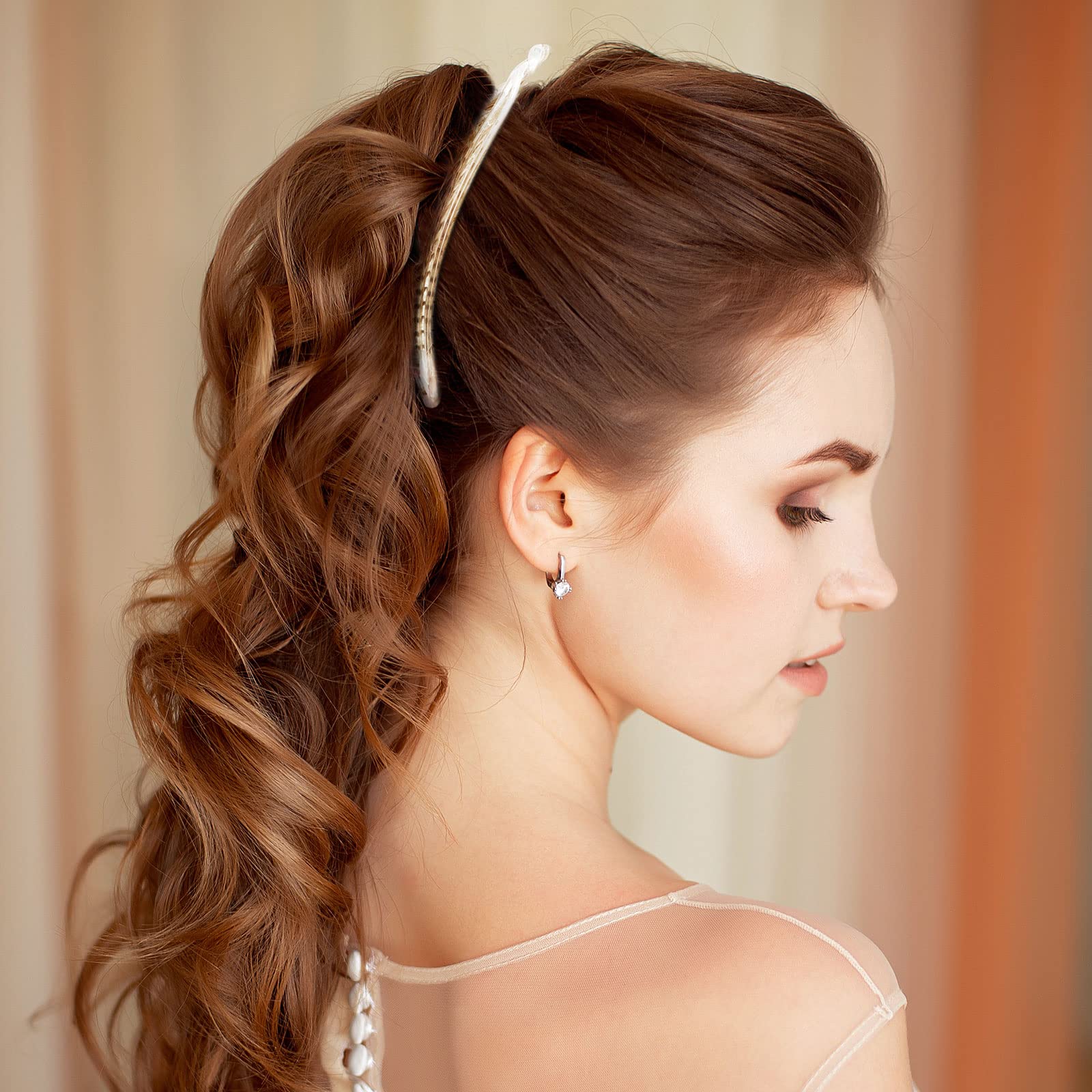 Chuangdi large double-comb clip side profile providing durable hold