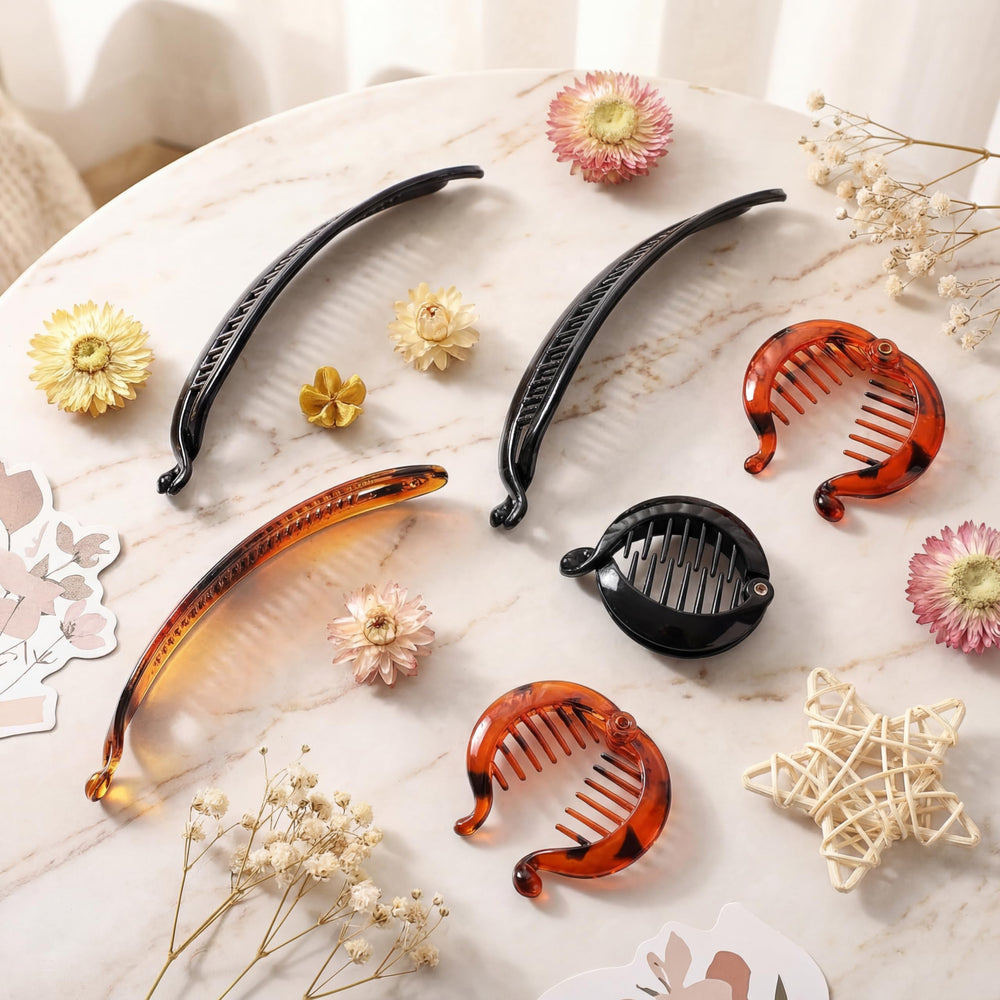 Chuangdi round comb clip top view showing wide surface for even pressure